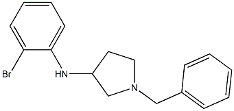 1-benzyl-N-(2-bromophenyl)pyrrolidin-3-amine,,结构式