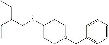 1-benzyl-N-(2-ethylbutyl)piperidin-4-amine,,结构式