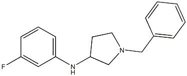 1-benzyl-N-(3-fluorophenyl)pyrrolidin-3-amine Struktur
