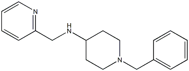 1-benzyl-N-(pyridin-2-ylmethyl)piperidin-4-amine Struktur