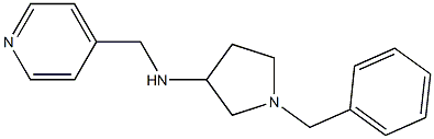 1-benzyl-N-(pyridin-4-ylmethyl)pyrrolidin-3-amine Struktur