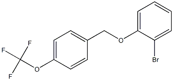 1-bromo-2-{[4-(trifluoromethoxy)phenyl]methoxy}benzene 结构式