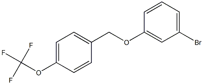 1-bromo-3-{[4-(trifluoromethoxy)phenyl]methoxy}benzene 结构式