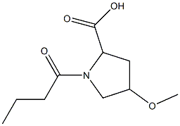  1-butyryl-4-methoxypyrrolidine-2-carboxylic acid