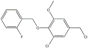 1-chloro-5-(chloromethyl)-2-[(2-fluorophenyl)methoxy]-3-methoxybenzene