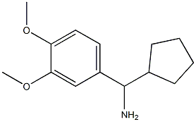 1-cyclopentyl-1-(3,4-dimethoxyphenyl)methanamine,,结构式