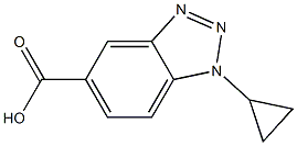 1-cyclopropyl-1H-1,2,3-benzotriazole-5-carboxylic acid Structure