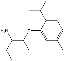 1-ethyl-2-(2-isopropyl-5-methylphenoxy)propylamine Structure