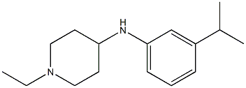 1-ethyl-N-[3-(propan-2-yl)phenyl]piperidin-4-amine Structure