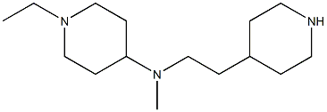 1-ethyl-N-methyl-N-[2-(piperidin-4-yl)ethyl]piperidin-4-amine Structure