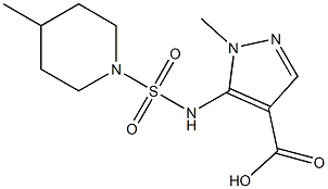 1-methyl-5-{[(4-methylpiperidine-1-)sulfonyl]amino}-1H-pyrazole-4-carboxylic acid