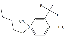 1-N-pentyl-3-(trifluoromethyl)benzene-1,4-diamine 化学構造式