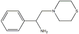 1-phenyl-2-(thiomorpholin-4-yl)ethan-1-amine Struktur