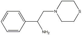 1-phenyl-2-(thiomorpholin-4-yl)ethan-1-amine 结构式