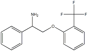 1-phenyl-2-[2-(trifluoromethyl)phenoxy]ethanamine Struktur