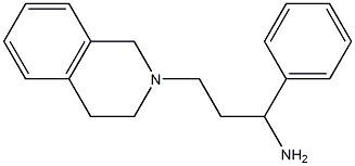 1-phenyl-3-(1,2,3,4-tetrahydroisoquinolin-2-yl)propan-1-amine Structure