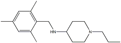 1-propyl-N-[(2,4,6-trimethylphenyl)methyl]piperidin-4-amine 结构式