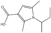 1-sec-butyl-2,5-dimethyl-1H-pyrrole-3-carboxylic acid Structure