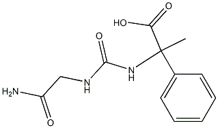 2-({[(2-amino-2-oxoethyl)amino]carbonyl}amino)-2-phenylpropanoic acid