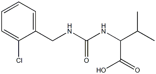 2-({[(2-chlorophenyl)methyl]carbamoyl}amino)-3-methylbutanoic acid Structure