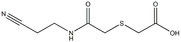 2-({[(2-cyanoethyl)carbamoyl]methyl}sulfanyl)acetic acid,,结构式