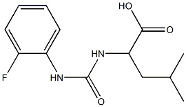 2-({[(2-fluorophenyl)amino]carbonyl}amino)-4-methylpentanoic acid 结构式