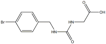 2-({[(4-bromophenyl)methyl]carbamoyl}amino)acetic acid