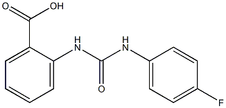 2-({[(4-fluorophenyl)amino]carbonyl}amino)benzoic acid