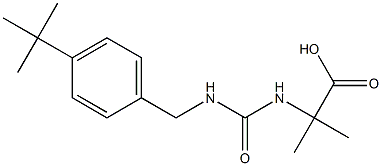 2-({[(4-tert-butylphenyl)methyl]carbamoyl}amino)-2-methylpropanoic acid Struktur