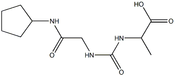 2-({[(cyclopentylcarbamoyl)methyl]carbamoyl}amino)propanoic acid