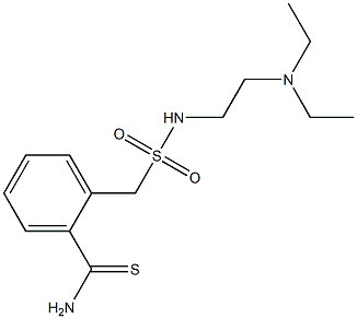 2-({[2-(diethylamino)ethyl]sulfamoyl}methyl)benzene-1-carbothioamide 化学構造式