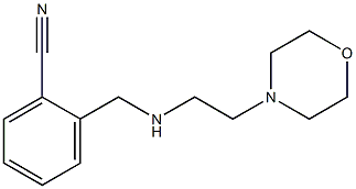 2-({[2-(morpholin-4-yl)ethyl]amino}methyl)benzonitrile 结构式