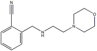 2-({[2-(morpholin-4-yl)ethyl]amino}methyl)benzonitrile Structure