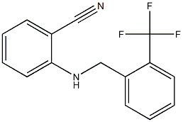 2-({[2-(trifluoromethyl)phenyl]methyl}amino)benzonitrile Structure