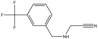 2-({[3-(trifluoromethyl)phenyl]methyl}amino)acetonitrile,,结构式