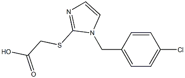 2-({1-[(4-chlorophenyl)methyl]-1H-imidazol-2-yl}sulfanyl)acetic acid|