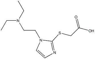 2-({1-[2-(diethylamino)ethyl]-1H-imidazol-2-yl}sulfanyl)acetic acid|