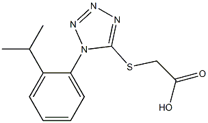 2-({1-[2-(propan-2-yl)phenyl]-1H-1,2,3,4-tetrazol-5-yl}sulfanyl)acetic acid