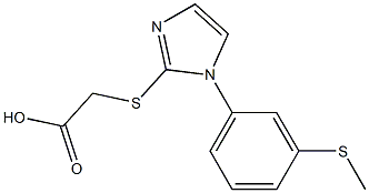 2-({1-[3-(methylsulfanyl)phenyl]-1H-imidazol-2-yl}sulfanyl)acetic acid