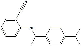 2-({1-[4-(propan-2-yl)phenyl]ethyl}amino)benzonitrile|