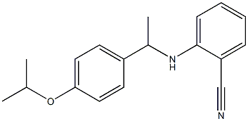 2-({1-[4-(propan-2-yloxy)phenyl]ethyl}amino)benzonitrile