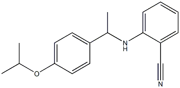  2-({1-[4-(propan-2-yloxy)phenyl]ethyl}amino)benzonitrile