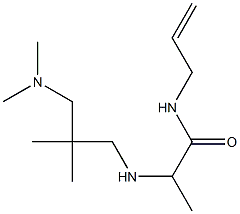 2-({2-[(dimethylamino)methyl]-2-methylpropyl}amino)-N-(prop-2-en-1-yl)propanamide 结构式