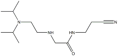  2-({2-[bis(propan-2-yl)amino]ethyl}amino)-N-(2-cyanoethyl)acetamide