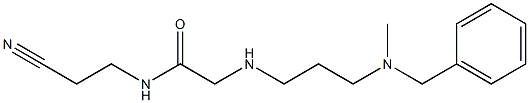 2-({3-[benzyl(methyl)amino]propyl}amino)-N-(2-cyanoethyl)acetamide