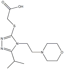 2-({4-[2-(morpholin-4-yl)ethyl]-5-(propan-2-yl)-4H-1,2,4-triazol-3-yl}sulfanyl)acetic acid