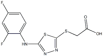 2-({5-[(2,4-difluorophenyl)amino]-1,3,4-thiadiazol-2-yl}sulfanyl)acetic acid|