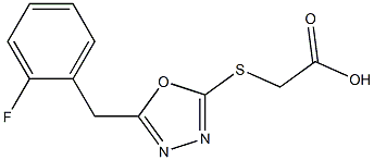 2-({5-[(2-fluorophenyl)methyl]-1,3,4-oxadiazol-2-yl}sulfanyl)acetic acid