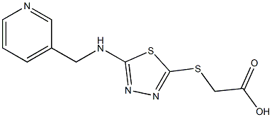 2-({5-[(pyridin-3-ylmethyl)amino]-1,3,4-thiadiazol-2-yl}sulfanyl)acetic acid