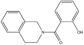 2-(1,2,3,4-tetrahydroisoquinolin-2-ylcarbonyl)phenol,,结构式